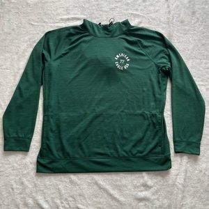 American Eagle Mens Activewear Long Sleeve Hooded Shirt